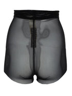 Rick Owens Women's Semi Transparent High Waisted Shorts Black