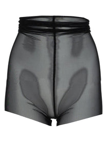 Rick Owens Women's Semi Transparent High Waisted Shorts Black
