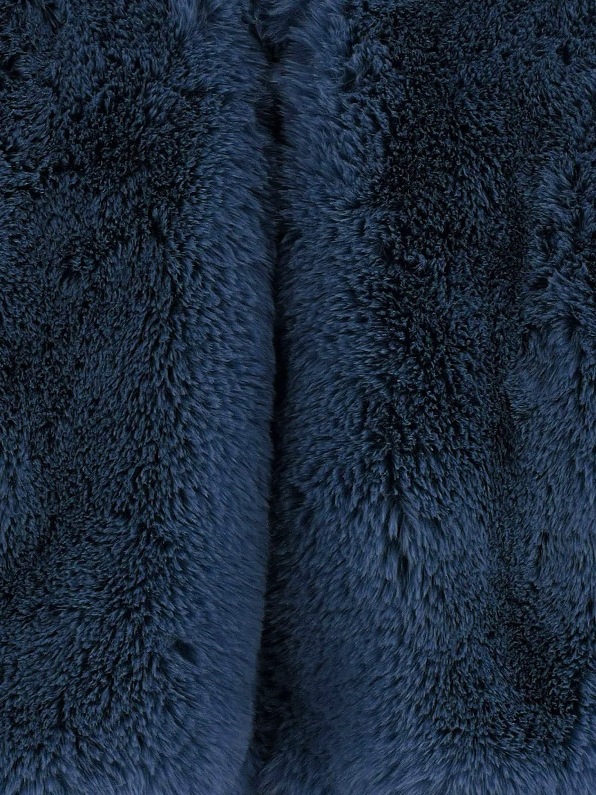 The Frankie Shop Women's Senna Faux Fur Jacket Blue, view 3