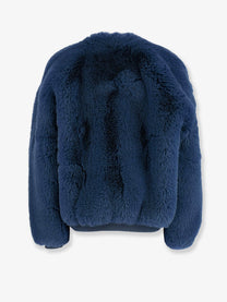 The Frankie Shop Women's Senna Faux Fur Jacket Blue