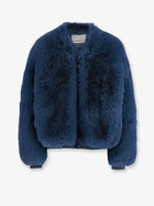 The Frankie Shop Women's Senna Faux Fur Jacket Blue