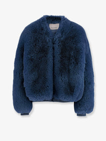 The Frankie Shop Women's Senna Faux Fur Jacket Blue