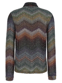 Missoni Sequin and Lamé Viscose Shirt Gold