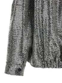 Pinko Sequin Caban Silver