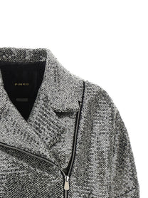 Pinko Sequin Caban Silver