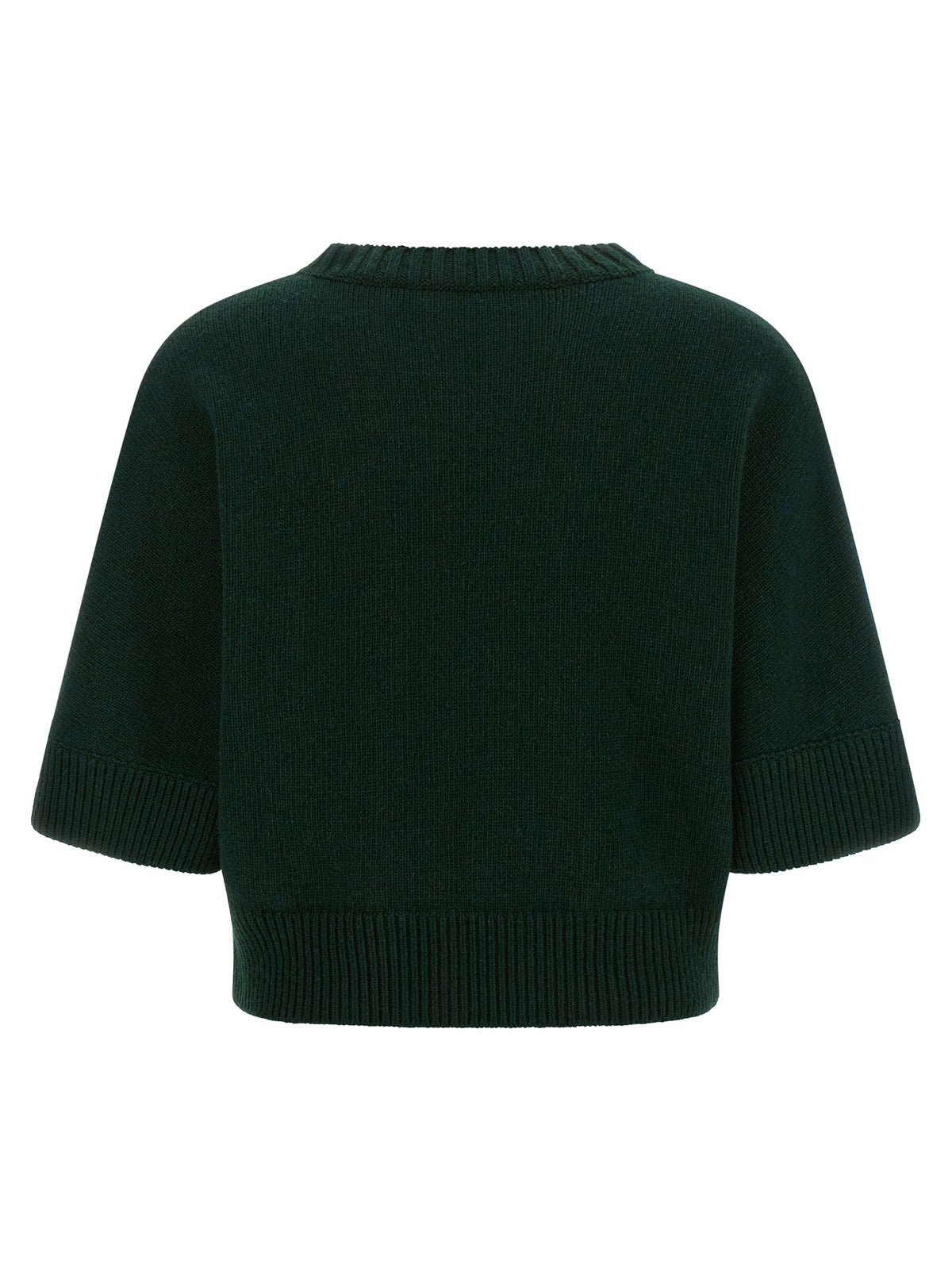 Nude Lucy Sequin Cropped Sweater Green