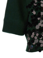 Nude Lucy Sequin Cropped Sweater Green, view 4