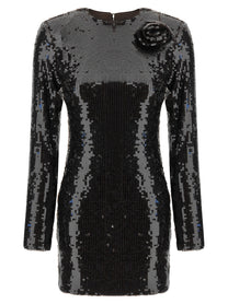 ROTATE Birger Christensen Sequin Dress Brown