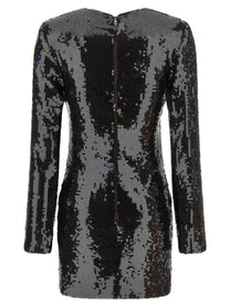 ROTATE Birger Christensen Sequin Dress Brown