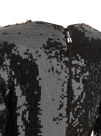 ROTATE Birger Christensen Sequin Dress Brown