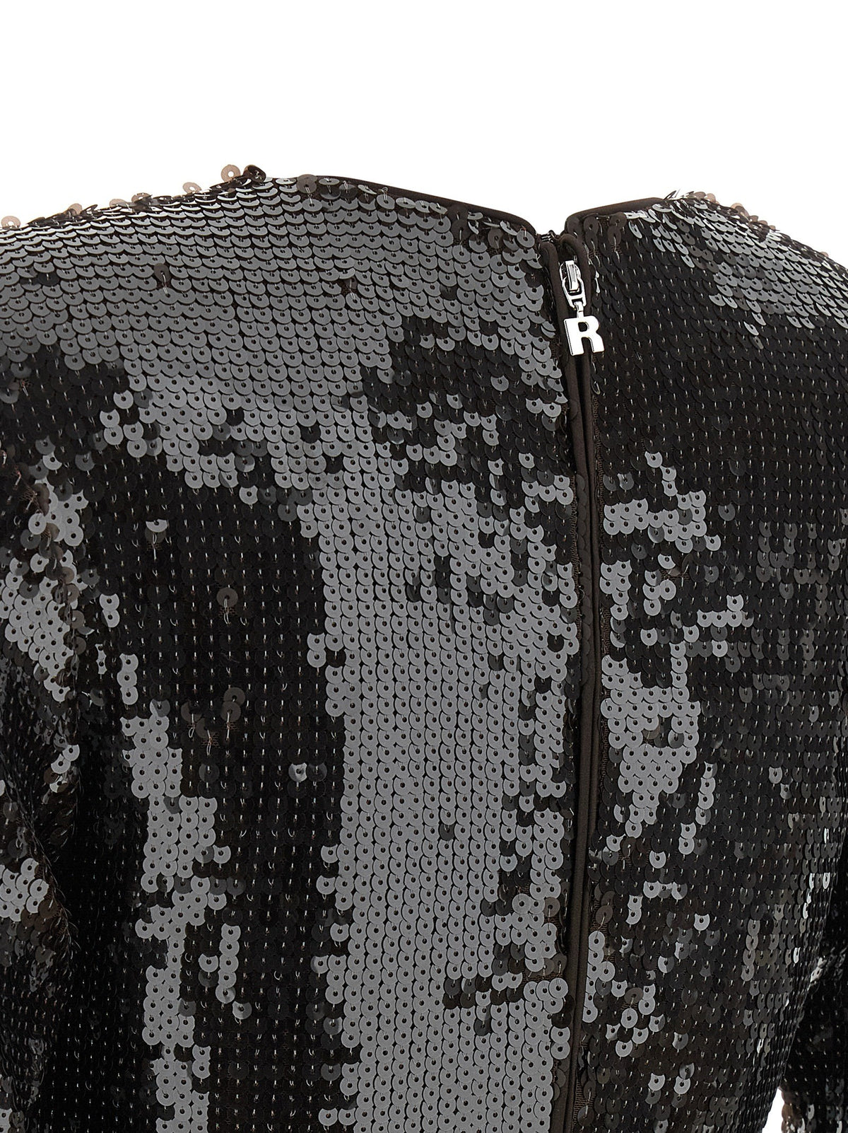 ROTATE Birger Christensen Sequin Dress Brown, view 4