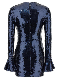 ROTATE Birger Christensen Sequin Dress Blue