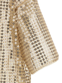 Fabiana Filippi Sequin Dress Beige