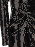 ROTATE Birger Christensen Sequin Dress Black, view 4