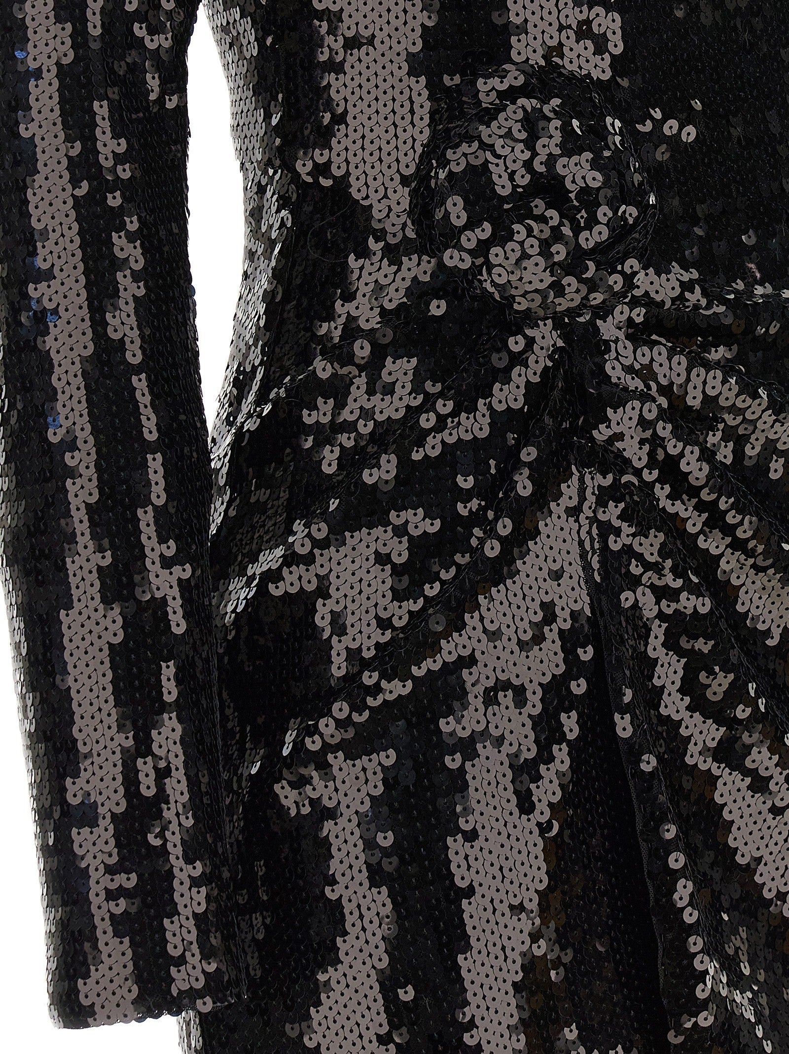 ROTATE Birger Christensen Sequin Dress Black
