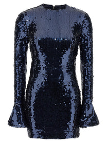 ROTATE Birger Christensen Sequin Dress Blue