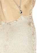 Coperni Sequin Dress Beige, view 4