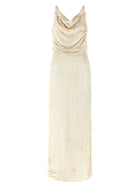 Coperni Sequin Dress Beige