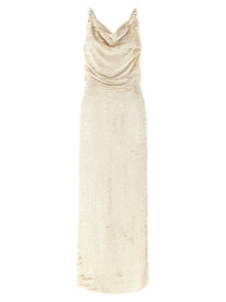 Coperni Sequin Dress Beige