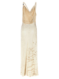 Coperni Sequin Dress Beige