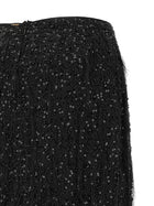 TWINSET Sequin Embroidery Skirt Black, view 4