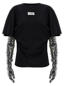 MM6 Maison Margiela Sequin Gloves Shirt Black