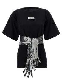 MM6 Maison Margiela Sequin Gloves Shirt Black