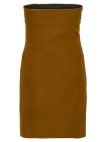 The Attico Sequin Insert Dress Green