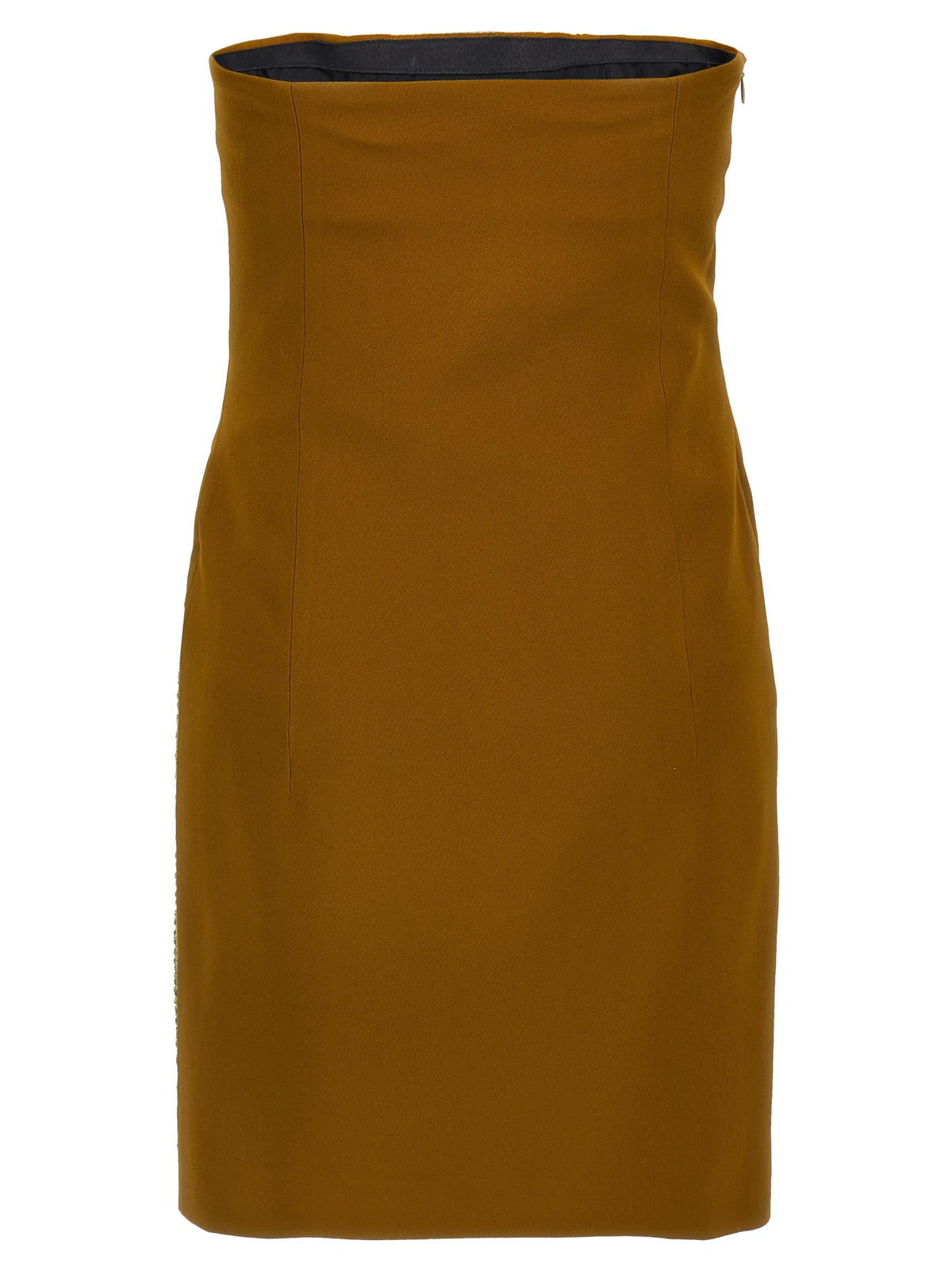 The Attico Sequin Insert Dress Green, view 2
