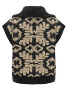 Brunello Cucinelli Sequin Intarsia Cardigan Grey