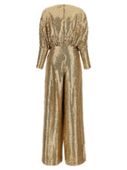 Elie Saab Sequin Jersey Jumpsuit Gold, view 2