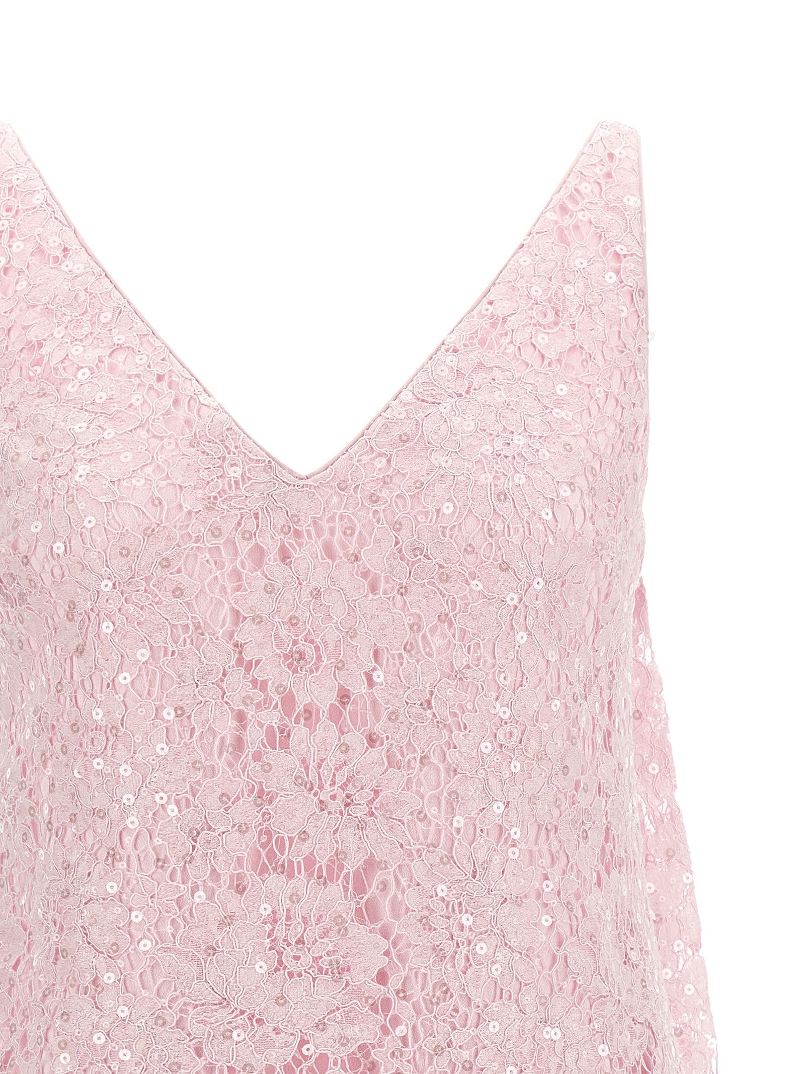 self-portrait Sequin Lace Dress Blue