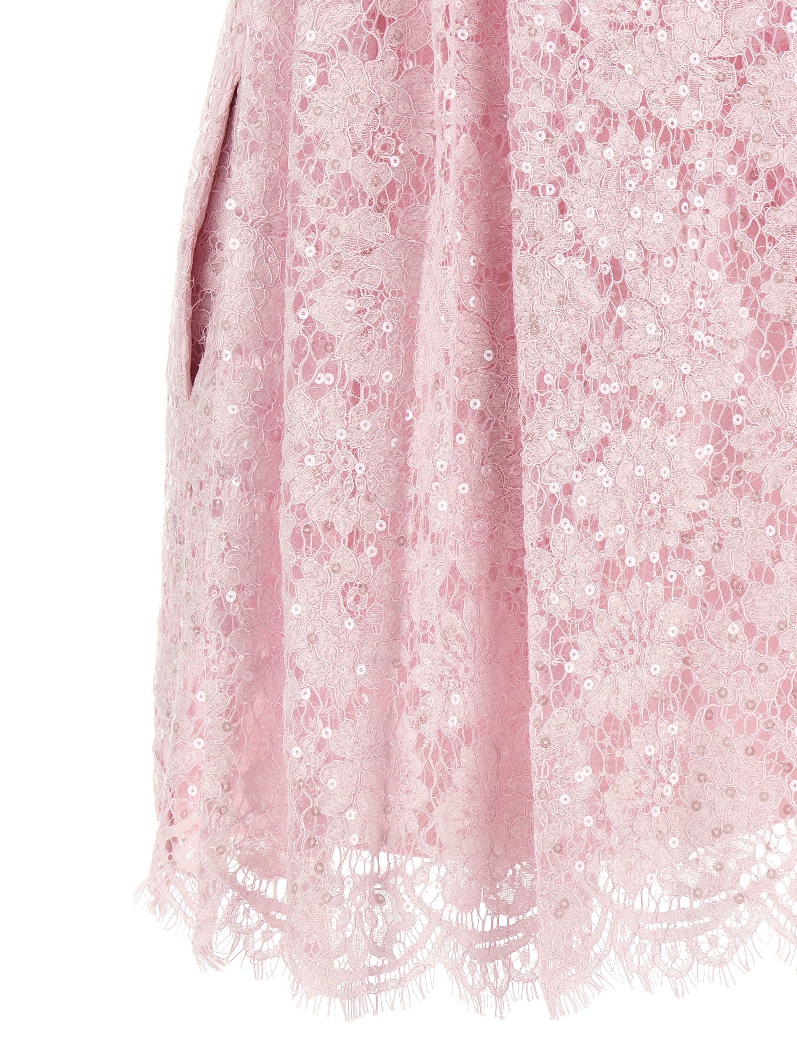 self-portrait Sequin Lace Dress Blue