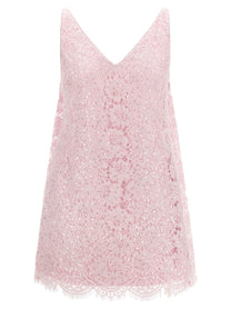 self-portrait Sequin Lace Dress Blue