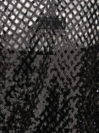 The Attico Sequin Mesh Dress Black, view 4
