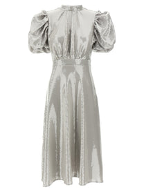 ROTATE Birger Christensen Sequin Midi Dress Grey