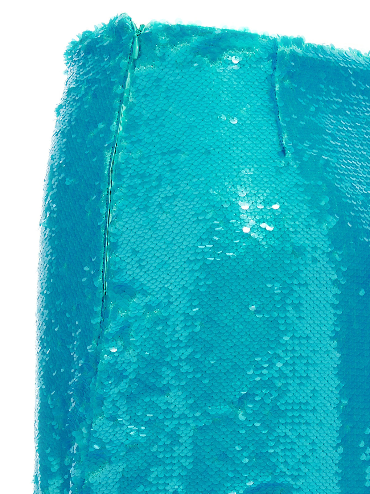 Ganni Sequin Midi Skirt Blue