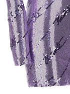 ROTATE Birger Christensen Sequin Mini Dress Purple, view 4
