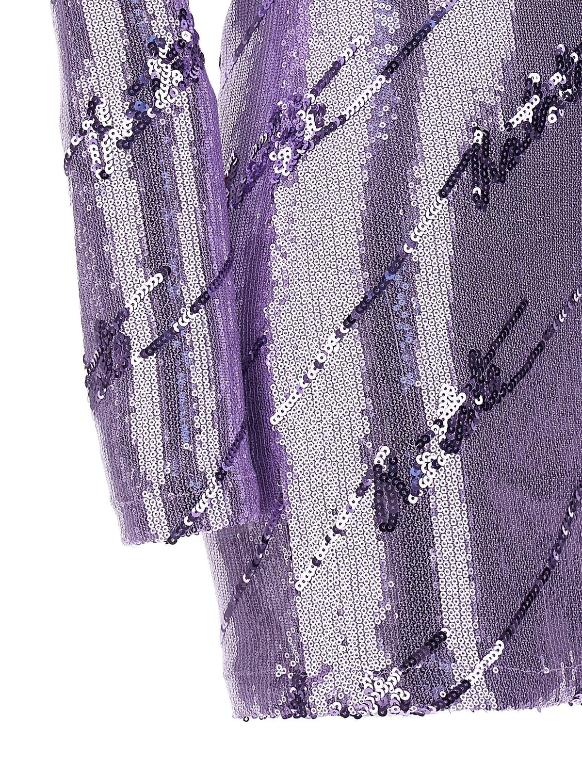 ROTATE Birger Christensen Sequin Mini Dress Purple, view 4