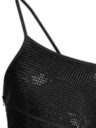 ANDREĀDAMO Sequin One Shoulder Dress Black, view 3