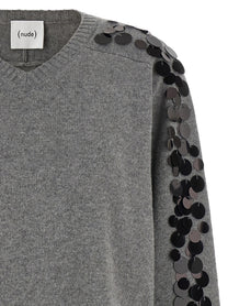 Nude Lucy Sequin Sweater Grey