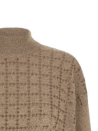 Brunello Cucinelli Sequin Sweater Beige, view 3