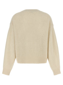 Brunello Cucinelli Sequin Sweater White