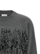 Peserico Sequin Sweater Grey, view 3