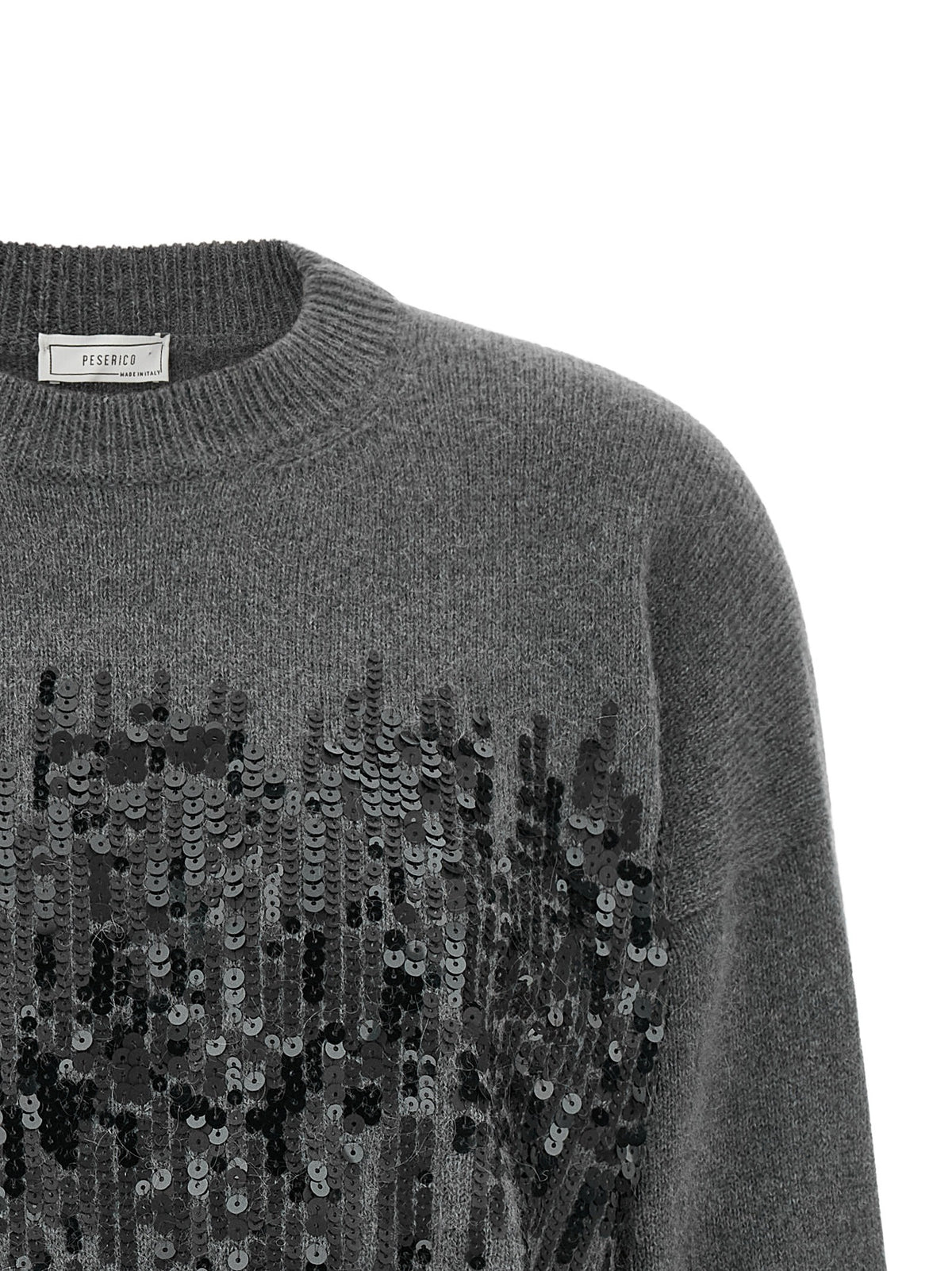 Peserico Sequin Sweater Grey, view 3