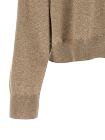 Brunello Cucinelli Sequin Sweater Beige