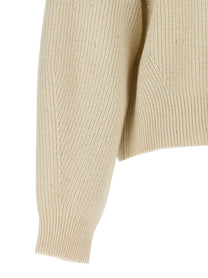 Brunello Cucinelli Sequin Sweater White