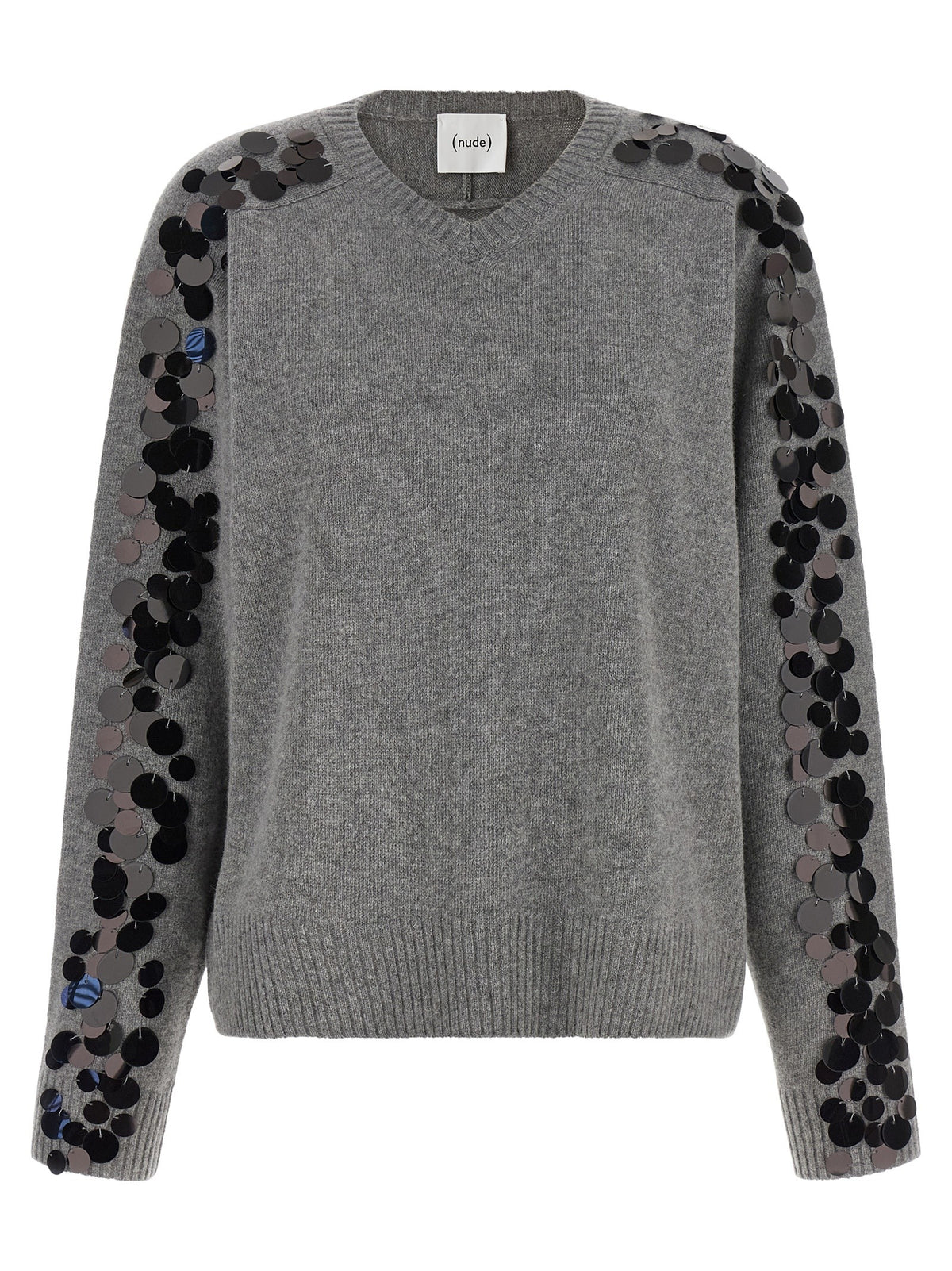 Nude Lucy Sequin Sweater Grey
