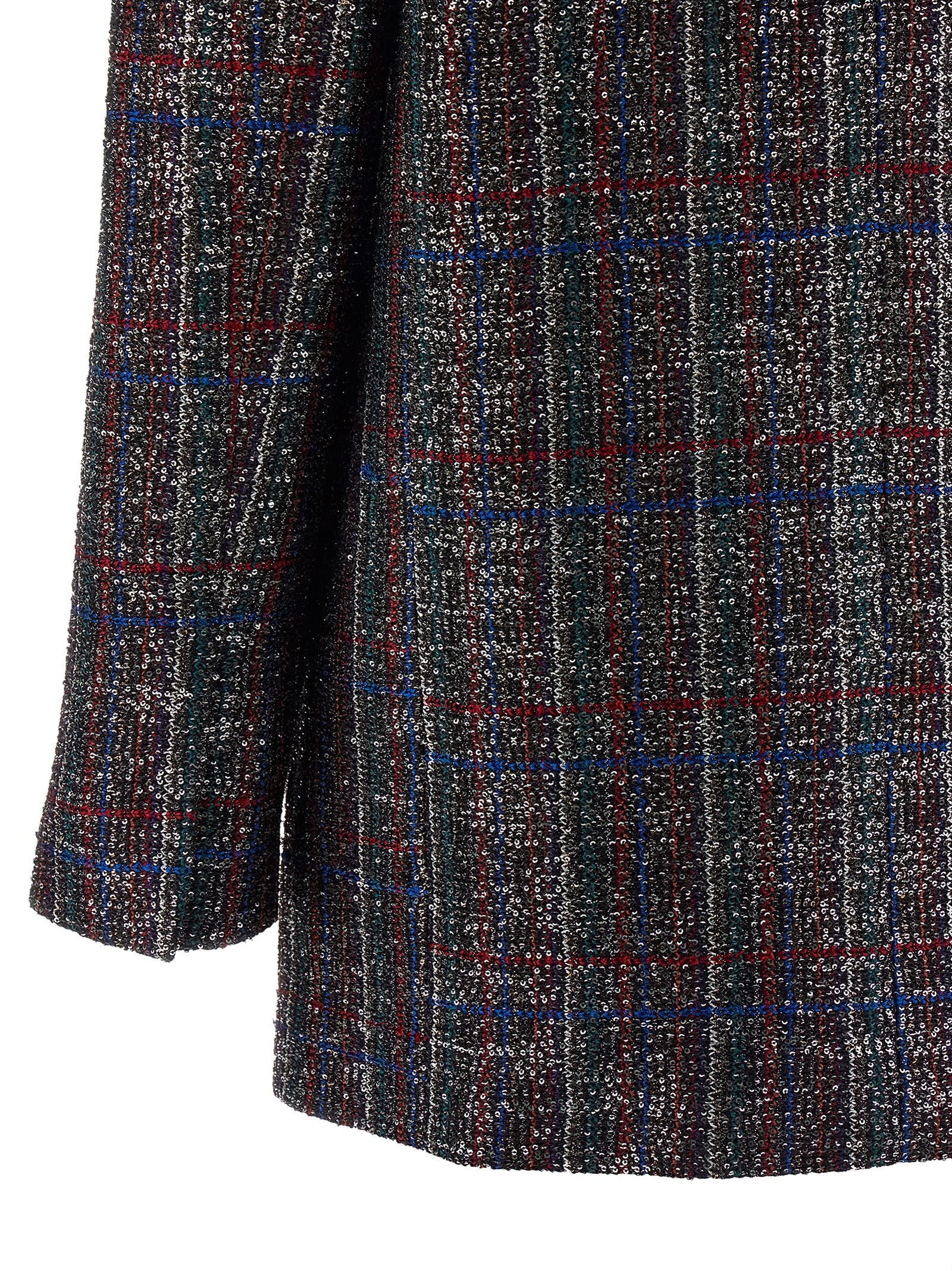 Missoni Sequin Tartan Blazer Gold