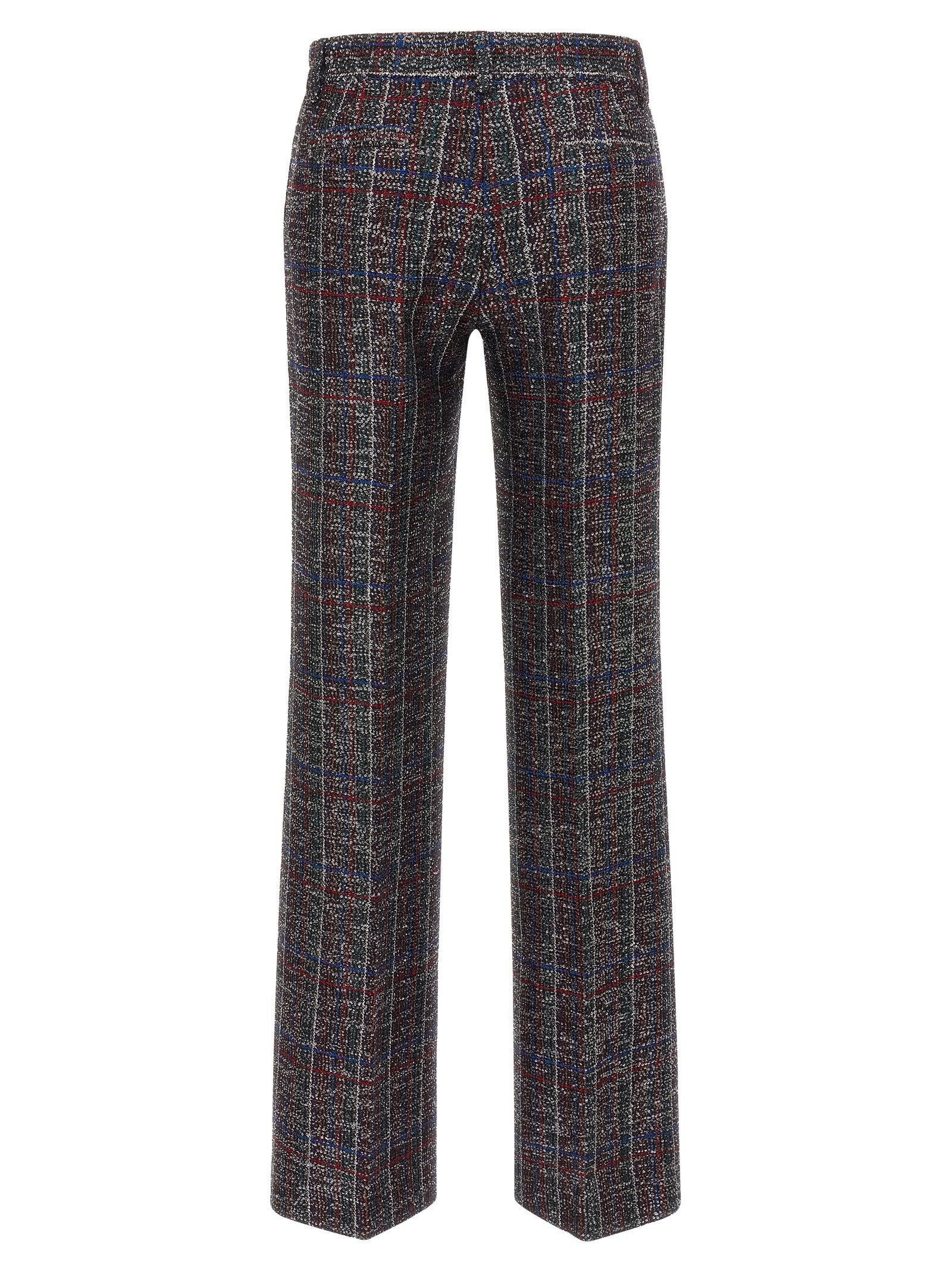 Missoni Sequin Tartan Pants Gold
